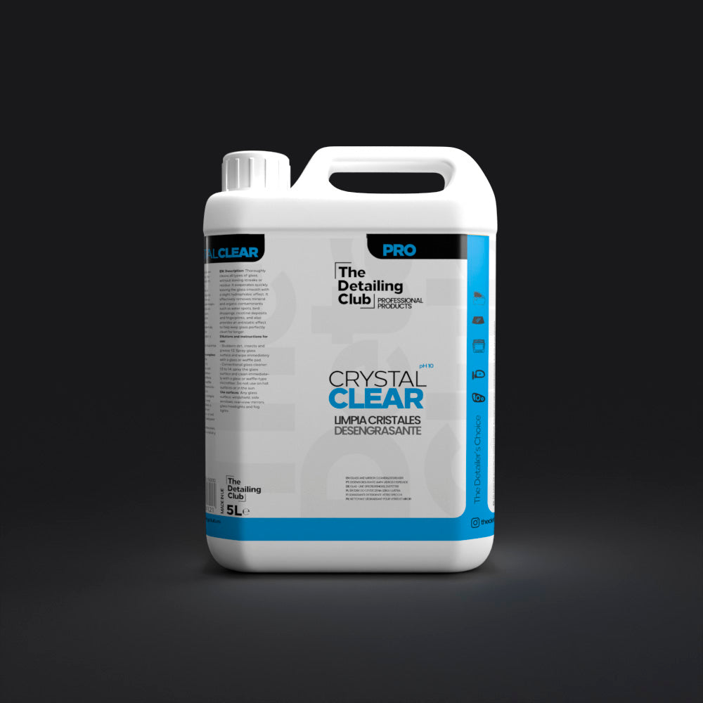 CRYSTAL CLEAR PRO - Detergente concentrato per vetri 5L
