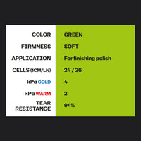 Pads99 Tampone per sandwich verde morbido 75mm