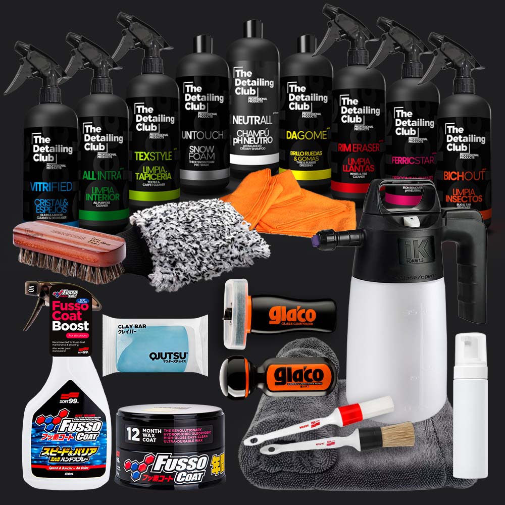 Pacchetto Premium PLUS Scuro - Lavaggio + Decontaminazione + Protezione + Accessori
