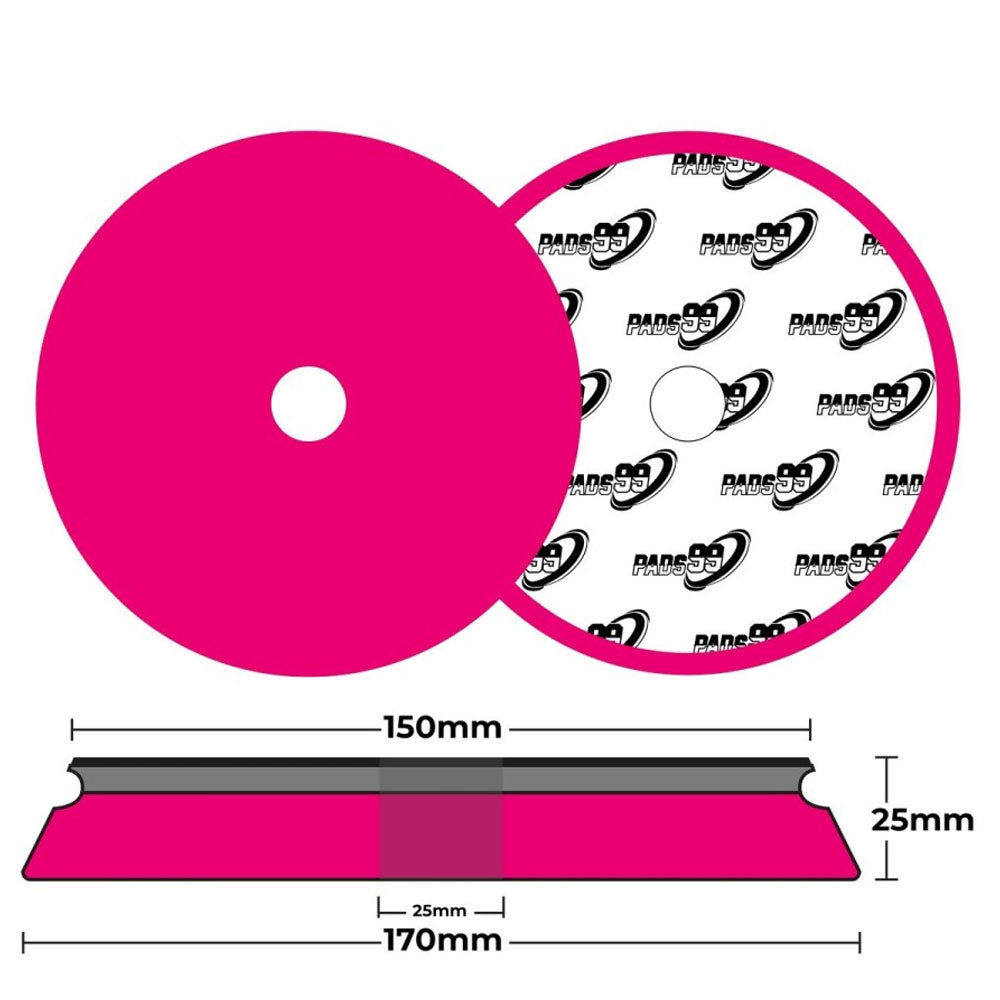 Pads99 Tampone per sandwich rosso extra duro 150mm