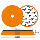 Pads99 Twister Pad Arancione Duro 150mm