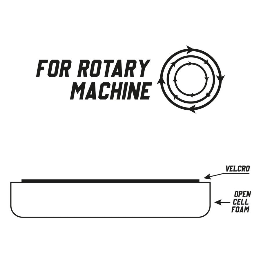 Pads99 Classic Pad Bordeaux Duro Rotativa 75mm